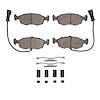 1551-0298-01 5000 Advanced Semi-Metallic Brake Pads & Hardware Kit, 1985-1989 Ford/Lincoln/Mercury/Mazda, Position: Front - image 1