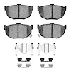 1551-0323-01 5000 Advanced Ceramic Brake Pads & Hardware Kit, 1985-2009 Multiple Makes/Models, Position: Rear - image 1