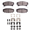 1551-0354-01 5000 Advanced Semi-Metallic Brake Pads & Hardware Kit, 1986-1992 GM, Position: Rear - image 1