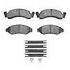 1551-0375-01 5000 Advanced Semi-Metallic Brake Pads & Hardware Kit, 1986-1993 Ford/Lincoln/Mercury/Mazda, Position: Front - image 1