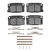 1551-0378-03 5000 Advanced Semi-Metallic Brake Pads & Hardware Kit, 1988-1990 GM, Position: Rear - image 1
