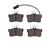 1551-0406-09 5000 Advanced Semi-Metallic Brake Pads & Hardware Kit, 1987-1991 Sterling, Position: Rear - image 1