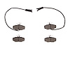 1551-0408-10 5000 Advanced Semi-Metallic Brake Pads, 1987-1989 Jaguar, Position: Rear - image 1