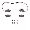 1551-0408-11 5000 Advanced Semi-Metallic Brake Pads & Hardware Kit, 1987-1989 Jaguar, Position: Rear - image 1