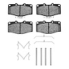1551-0410-01 5000 Advanced Ceramic Brake Pads & Hardware Kit, 1988-1995 Lexus/Toyota/Scion, Position: Front - image 1