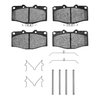 1551-0410-01 5000 Advanced Ceramic Brake Pads & Hardware Kit, 1988-1995 Lexus/Toyota/Scion, Position: Front - image 2