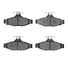 1551-0413-00 5000 Advanced Low-Metallic Brake Pads, 1985-1997 GM, Position: Rear - image 1