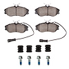 1551-0419-11 5000 Advanced Semi-Metallic Brake Pads & Hardware Kit, 1990-1997 Audi/Volkswagen, Position: Front - image 1
