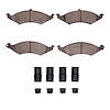 1551-0421-01 5000 Advanced Semi-Metallic Brake Pads & Hardware Kit, 1986-1993 Ford/Lincoln/Mercury/Mazda, Position: Front - image 1