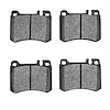 1551-0424-00 5000 Advanced Semi-Metallic Brake Pads, 1986-1989 Mercedes-Benz, Position: Front - image 1