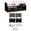 1551-0424-01 5000 Advanced Semi-Metallic Brake Pads & Hardware Kit, 1986-1989 Mercedes-Benz, Position: Front - image 1