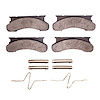 1551-0450-01 5000 Advanced Semi-Metallic Brake Pads & Hardware Kit, 1986-1994 Ford/Lincoln/Mercury/Mazda, Position: Front - image 1