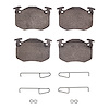 1551-0453-01 5000 Advanced Semi-Metallic Brake Pads & Hardware Kit, 1977-1989 Peugeot, Position: Front - image 1