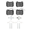 1551-0455-02 5000 Advanced Semi-Metallic Brake Pads & Hardware Kit, 1980-1989 Peugeot, Position: Front - image 1