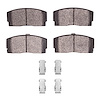 1551-0456-01 5000 Advanced Semi-Metallic Brake Pads & Hardware Kit, 1988-1992 Daihatsu, Position: Front - image 1