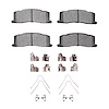 1551-0501-01 5000 Advanced Ceramic Brake Pads & Hardware Kit, 1991-1997 Lexus/Toyota/Scion, Position: Rear - image 1