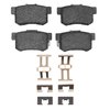 1551-0536-02 5000 Advanced Ceramic Brake Pads & Hardware Kit, 1999-2004 Acura/Honda, Position: Rear - image 2