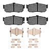 1551-0540-01 5000 Advanced Ceramic Brake Pads & Hardware Kit, 1991-2001 Infiniti/Nissan, Position: Rear - image 1