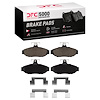 1551-0545-01 5000 Advanced Semi-Metallic Brake Pads & Hardware Kit, 1986-1993 Ford/Lincoln/Mercury/Mazda, Position: Rear - image 1