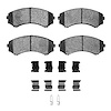 1551-0550-01 5000 Advanced Semi-Metallic Brake Pads & Hardware Kit, 1992-1993 Ford/Lincoln/Mercury/Mazda, Position: Front - image 1