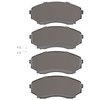 1551-0551-00 5000 Advanced Ceramic Brake Pads, 1992-2006 Ford/Lincoln/Mercury/Mazda, Position: Front - image 2