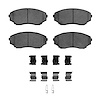 1551-0551-01 5000 Advanced Ceramic Brake Pads & Hardware Kit, 1992-2006 Ford/Lincoln/Mercury/Mazda, Position: Front