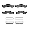 1551-0557-01 5000 Advanced Semi-Metallic Brake Pads & Hardware Kit, 1992-1994 Ford/Lincoln/Mercury/Mazda, Position: Front - image 1