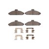 1551-0566-01 5000 Advanced Semi-Metallic Brake Pads & Hardware Kit, 1991-1992 Kia/Hyundai/Genesis, Position: Front - image 1