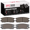1551-0580-00 5000 Advanced Ceramic Brake Pads, 1992-2004 Multiple Makes/Models, Position: Rear - image 1
