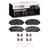 1551-0582-01 5000 Advanced Semi-Metallic Brake Pads & Hardware Kit, 1992-1995 Lexus/Toyota/Scion, Position: Front - image 1