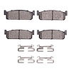 1551-0588-02 5000 Advanced Ceramic Brake Pads & Hardware Kit, 1994-1996 Infiniti/Nissan, Position: Rear - image 1