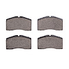 1551-0594-09 5000 Advanced Low-Metallic Brake Pads & Hardware Kit, 1993-1998 Porsche, Position: Front