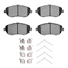 1551-0619-01 5000 Advanced Ceramic Brake Pads & Hardware Kit, 1993-2010 Lexus/Toyota/Scion, Position: Front - image 1