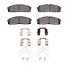 1551-0622-01 5000 Advanced Ceramic Brake Pads & Hardware Kit, 1984-1987 Lexus/Toyota/Scion, Position: Rear - image 1