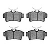 1551-0627-10 5000 Advanced Semi-Metallic Brake Pads, 1994-2004 Ford/Lincoln/Mercury/Mazda, Position: Rear - image 1