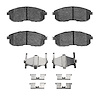 1551-0653-01 5000 Advanced Ceramic Brake Pads & Hardware Kit, 1989-2006 Infiniti/Nissan, Position: Front - image 1