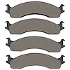 1551-0655-00 5000 Advanced Semi-Metallic Brake Pads, 1995-2007 Ford/Lincoln/Mercury/Mazda, Position: Fr,Front - image 1