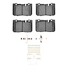 1551-0665-01 5000 Advanced Ceramic Brake Pads & Hardware Kit, 1995-2000 Lexus/Toyota/Scion, Position: Front - image 1