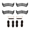 1551-0667-01 5000 Advanced Semi-Metallic Brake Pads & Hardware Kit, 1995-2002 Ford/Lincoln/Mercury/Mazda, Position: Rear - image 1