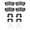 1551-0668-01 5000 Advanced Ceramic Brake Pads & Hardware Kit, 1995-2000 Infiniti/Nissan, Position: Front - image 1