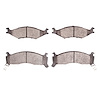 1551-0670-00 5000 Advanced Semi-Metallic Brake Pads, 1995-1997 Kia/Hyundai/Genesis, Position: Front - image 1