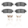 1551-0672-01 5000 Advanced Ceramic Brake Pads & Hardware Kit, 1995-1999 Lexus/Toyota/Scion, Position: Rear - image 1