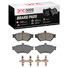 1551-0678-01 5000 Advanced Semi-Metallic Brake Pads & Hardware Kit, 1995-1997 Ford/Lincoln/Mercury/Mazda, Position: Front - image 1