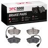 1551-0684-00 5000 Advanced Semi-Metallic Brake Pads, 1994-1995 Audi/Volkswagen, Position: Front - image 4