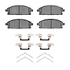 1551-0691-02 5000 Advanced Ceramic Brake Pads & Hardware Kit, 1996-2004 Infiniti/Nissan, Position: Front - image 1