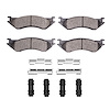 1551-0702-12 5000 Advanced Semi-Metallic Brake Pads & Hardware Kit, 2000-2008 Mopar, Position: Rear