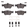 1551-0710-01 5000 Advanced Low-Metallic Brake Pads & Hardware Kit, 1996-2004 Mercedes-Benz, Position: Front - image 1