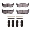 1551-0711-01 5000 Advanced Semi-Metallic Brake Pads & Hardware Kit, 1997-2011 Ford/Lincoln/Mercury/Mazda, Position: Rear - image 2