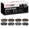 1551-0735-00 5000 Advanced Semi-Metallic Brake Pads, 1995-2005 Mitsubishi Fuso, Position: Fr - image 1