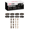 1551-0735-01 5000 Advanced Semi-Metallic Brake Pads & Hardware Kit, 1995-2005 Mitsubishi Fuso, Position: Fr